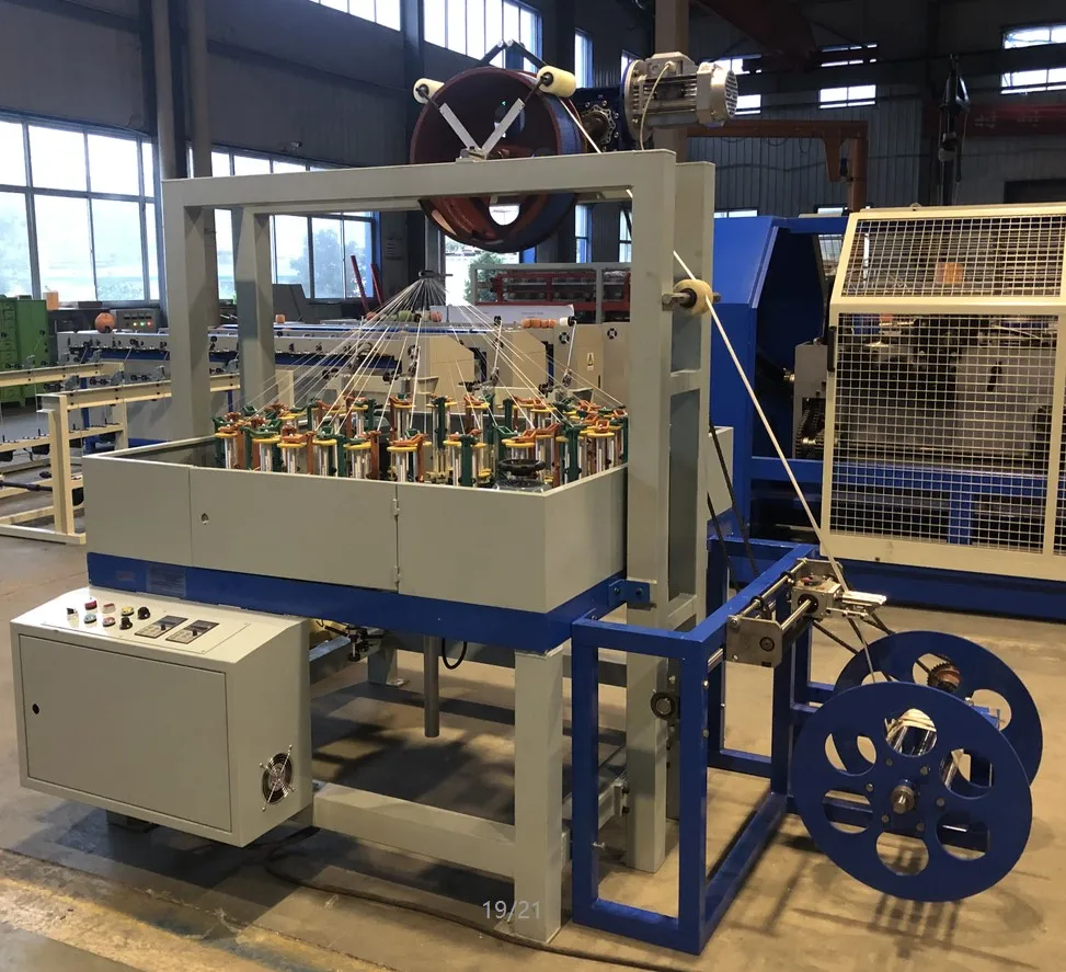 High Speed 16 32 48 Spindle Polyester Shoelace Draw String Cord Rope Braiding Machine