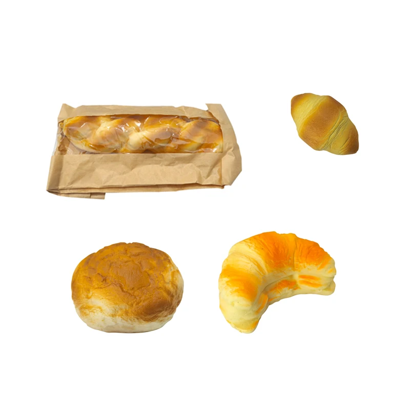 Custom PU Slow Rising Toy Simulate Food Bread Squeeze Decompression