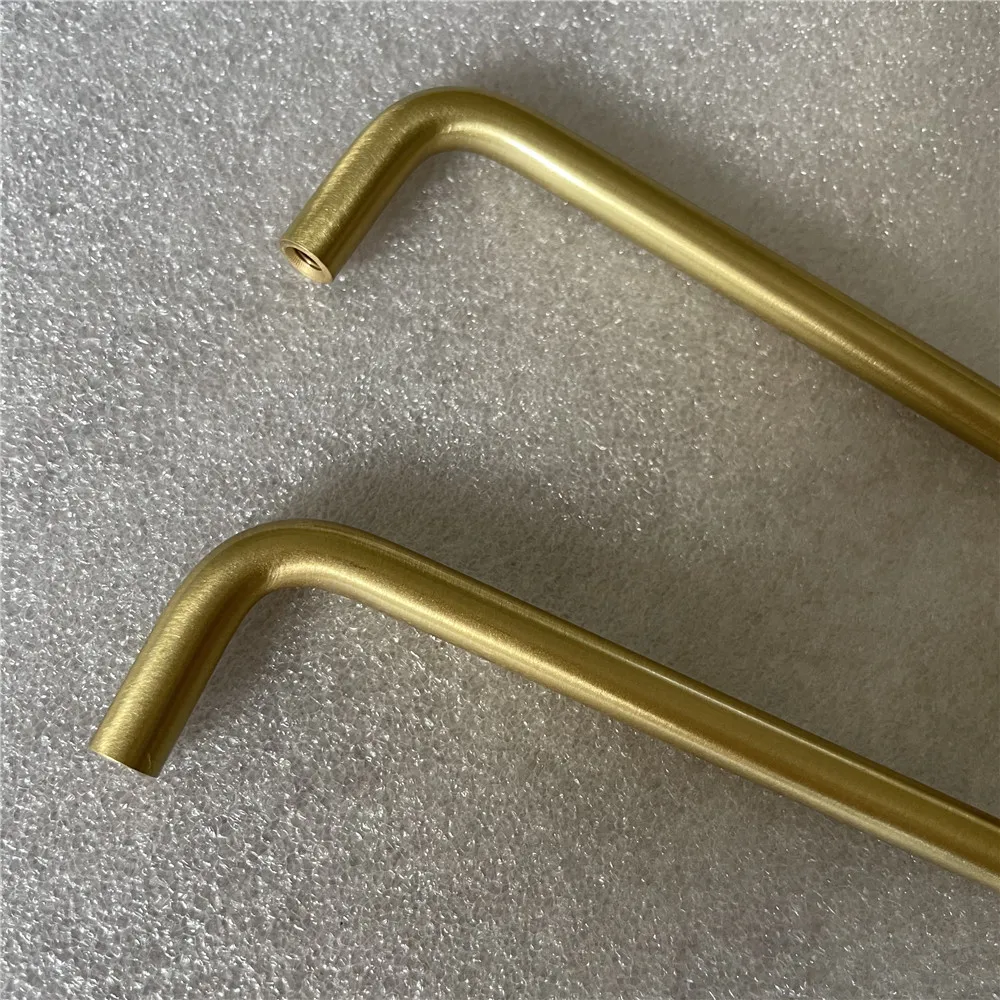 Gold Drawer Handles Solid Brass Cabinet Pulls Modern Cabinet Handles ...