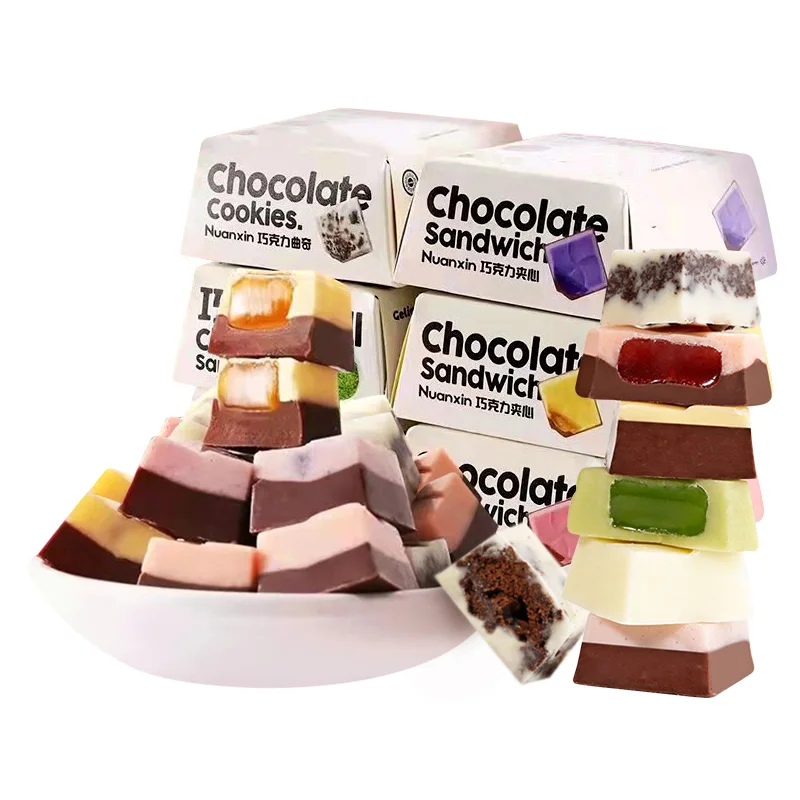 Wholesale Custom Private Labels 100% Cocoa Butter Dark White Chocolate Bar,Chocolate Candy and Chocolate Ball Snacks HACCP