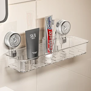 Multifunctional Simple Style Wall-Mounted Plastic Commodity Shelf Storage Holder Functional and OEM/ODM Design Possible