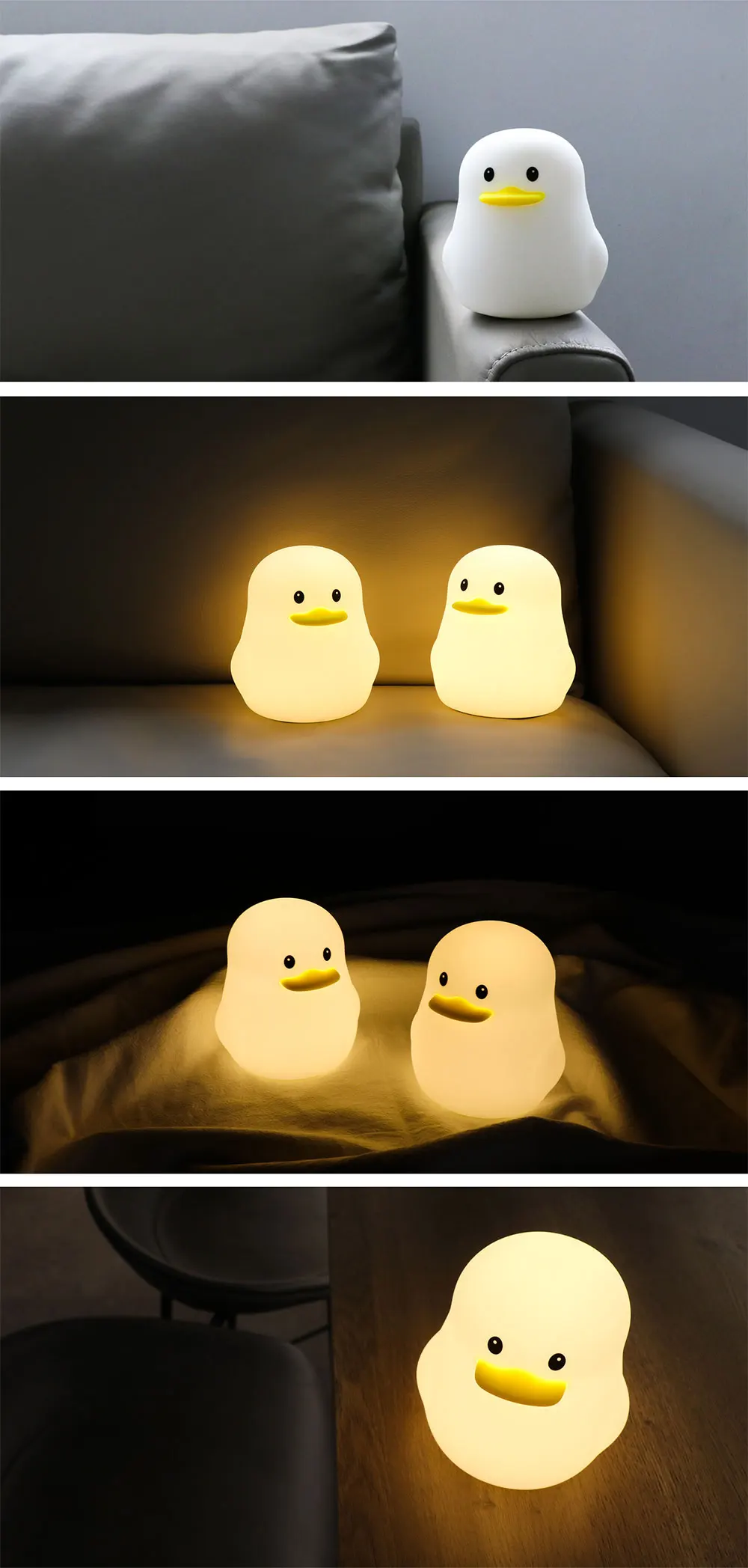 Portable Cute Nursery Rechargeable Sleep Trainer Wireless Duck Soft
