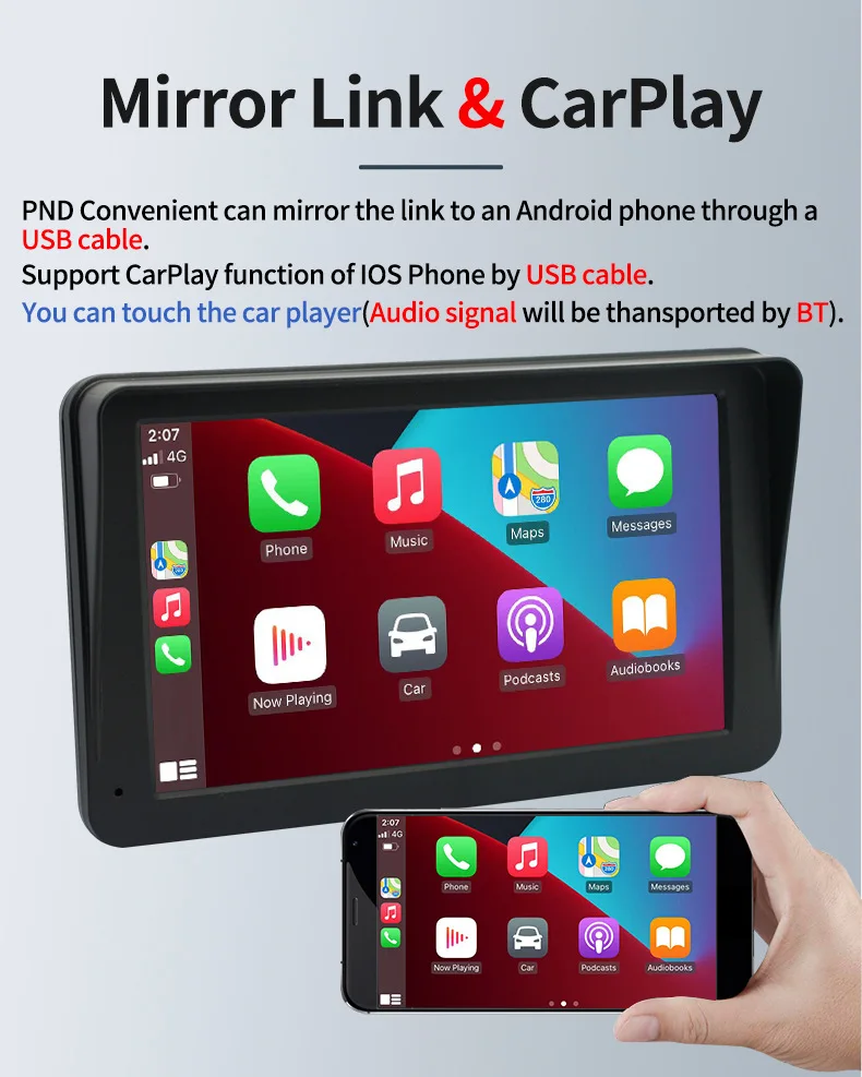 Factory Universal Car DVD Player WiFi Link GPS Multiple Functions Simple Operate Reversing radar Car Dvd Player 7 Inch