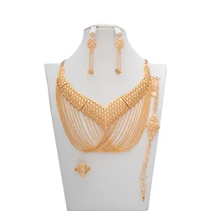 Jewelry Manufacturing Designers Jewelry Dubai Necklace Set Arabic Wedding Jewelry Sets