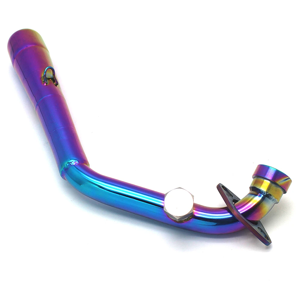 Motorcycle Exhaust Performance Middle Link Pipe Bend Slip on for Yamaha BWS 125 150 ZUMA125 Iridium