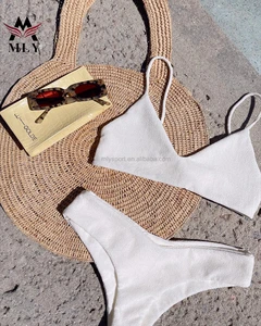 MLY Custom New Solid Color Split Swimsuit Skimpy Bikini