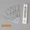 Mixed Color Curve Candles, Silver, 10 Boxes
