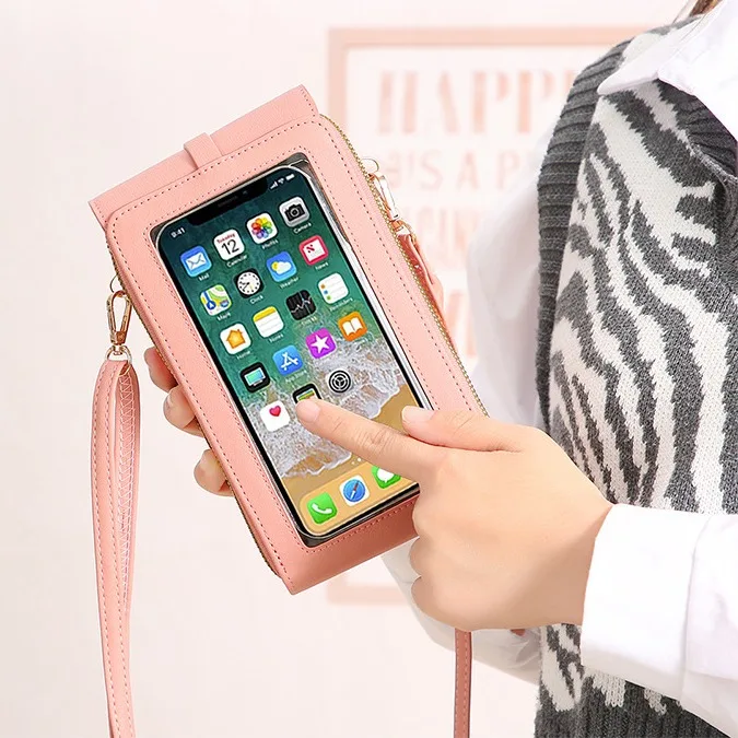 New Multi Functional Women Bag Touch Screen Mobile Bag Wallet