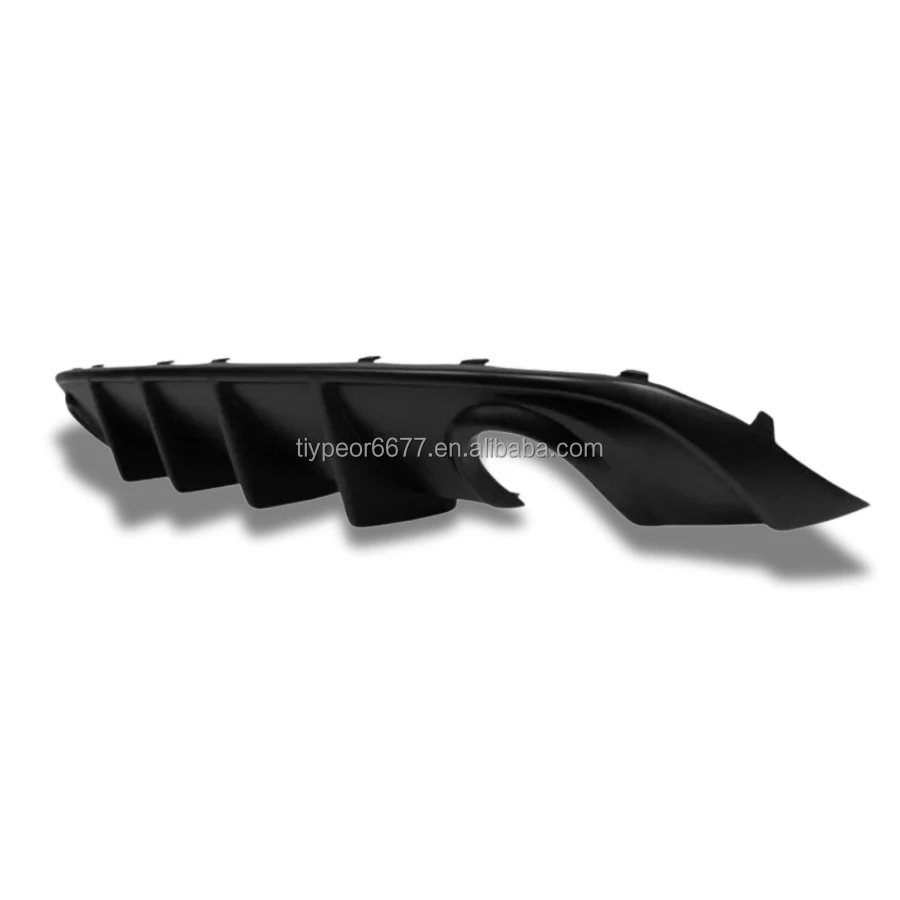 product rear diffuser splitter for dodge charger srt 2015   2022 rear bumper glossy black diffuser lip pp valance shark fin muscle car-7