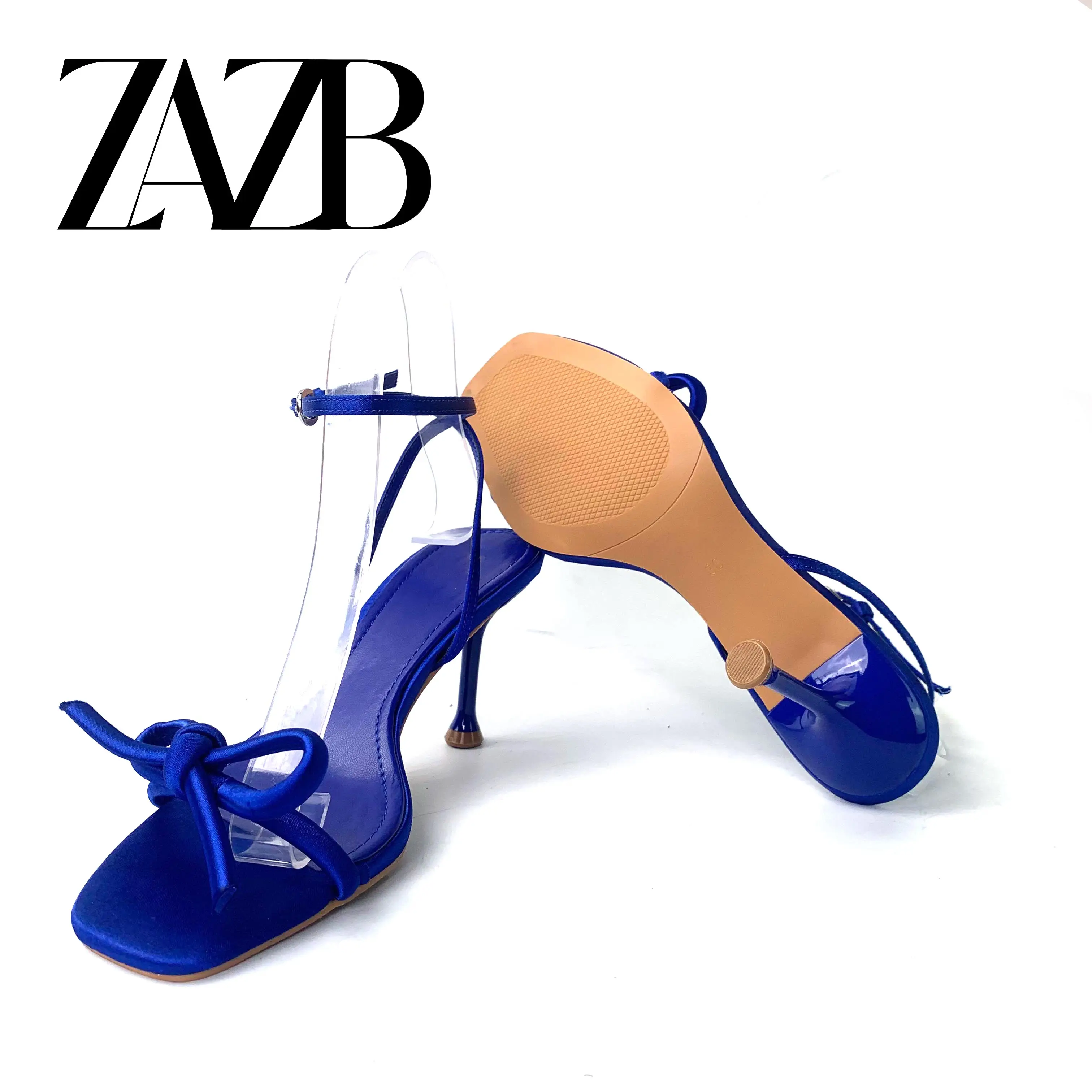 ZA Custom Hemp Rope Heeled Luxury Wedding Bridal High Heels Shoes for Women  and Ladies Fashion Designer Sandals Femmes