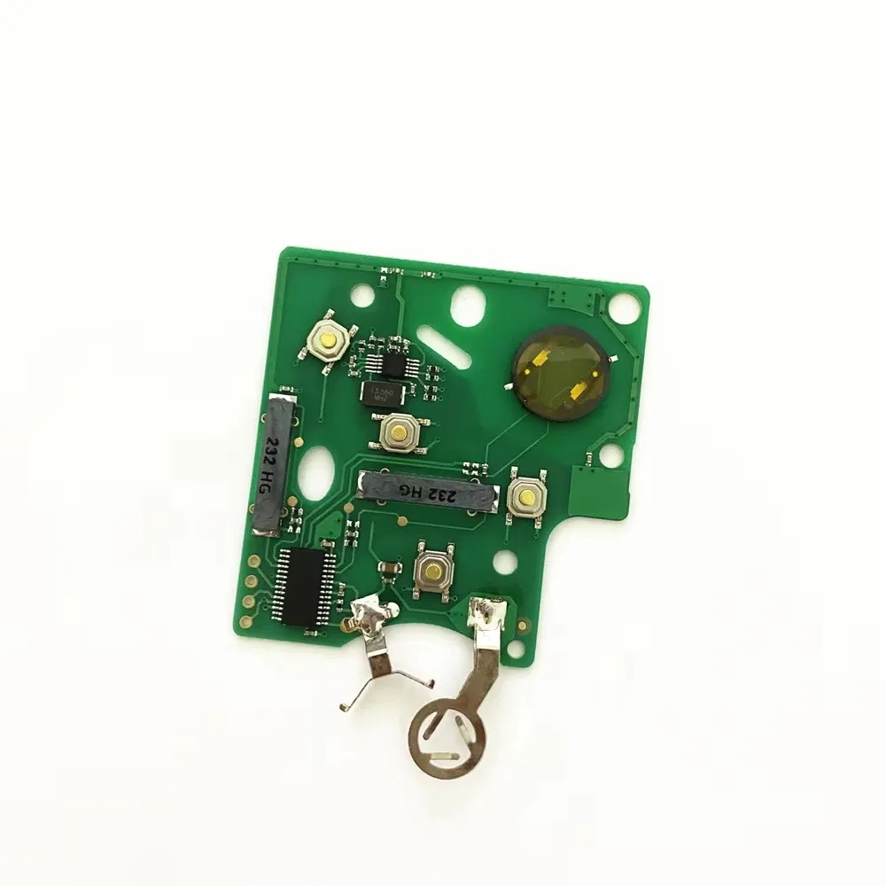 4 Button Smart Keyless Handsfree Card Key for Renault Clio 4 2013 with 434MHz 4A Hitag AES PCF7945 Chip Vehicle Keys PCB