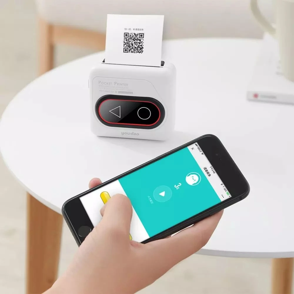 Youdao Pocket Portable Mini Thermal  Printer Memobird G4 HD 306dpi Mini Wireless Thermal Picture Photo Printer
