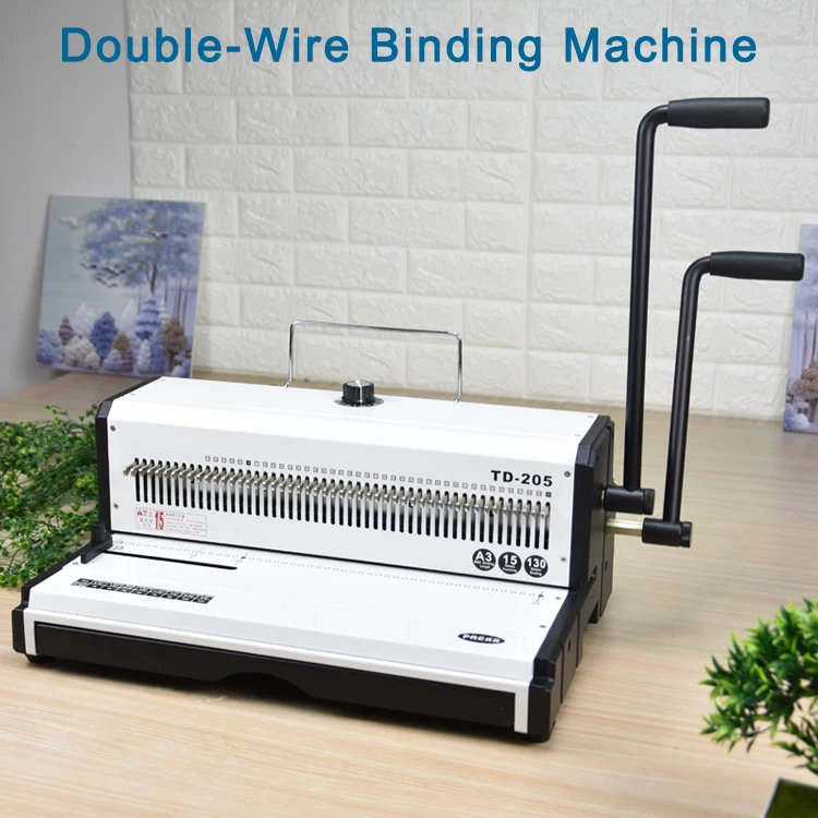 Td205 20sheet Manual 31 Wire Punching Binding Machine Double Wire