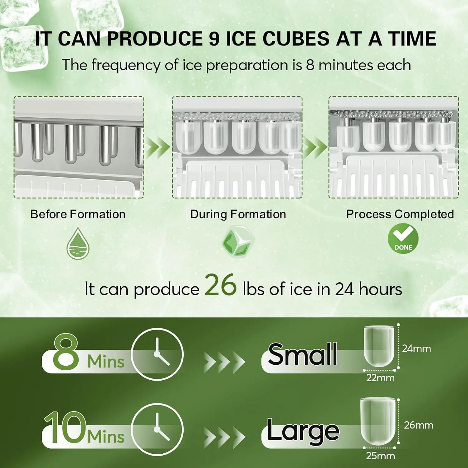 2023 NEW Ice Maker Ice Making Machine for Home Use with Factory Price Portable Countertop Ice Maker Machine