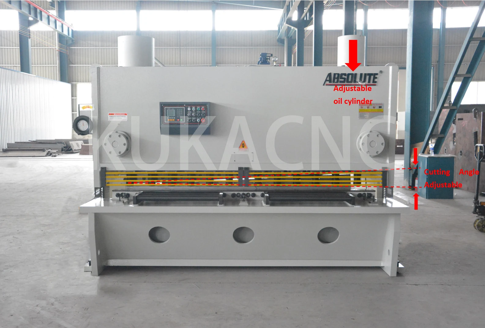 Hydraulic Cnc Gate Shearing Machine Qc11k-25x2500 Dac360 Heavy-duty ...