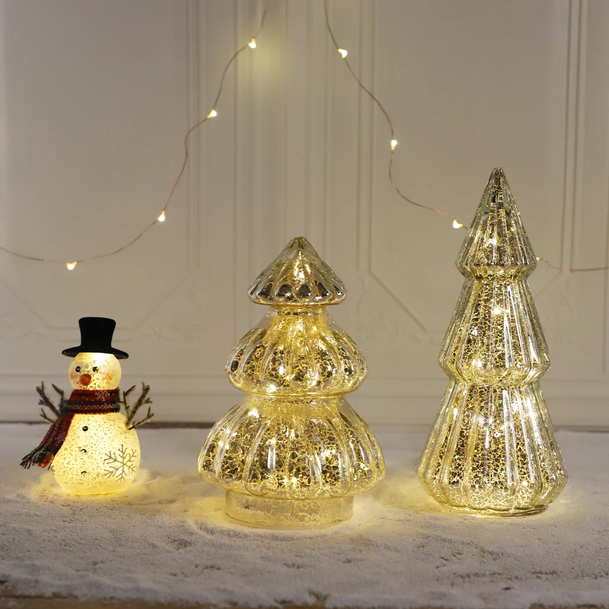 christmas decoration figures decoration figurine color change christmas tree led color changing christmas tree