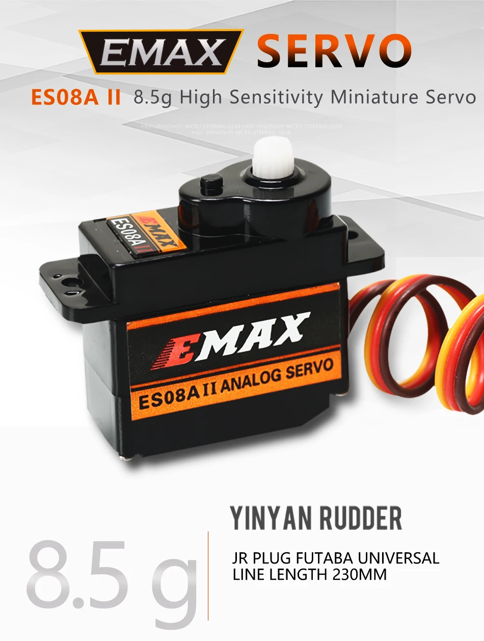 Emax Es08a Ii 9g Micro Servo Plastic Gear Analog Mini Servo For Rc