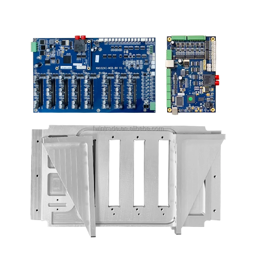 Konica 1024i Convert Update Kit With KM 1024i Head  4 Heads 8 Head Whole Set Board for Allwin Flora Inkjet Printer