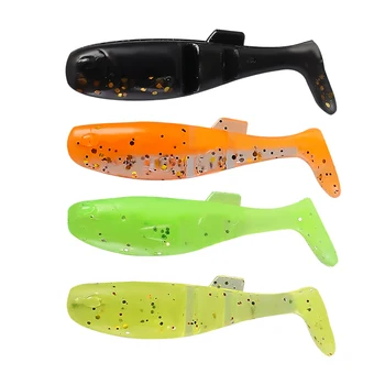 Palmer 45mm 1.2g paddle tail lures soft plastic fishing lure bionic T tail soft bait lures