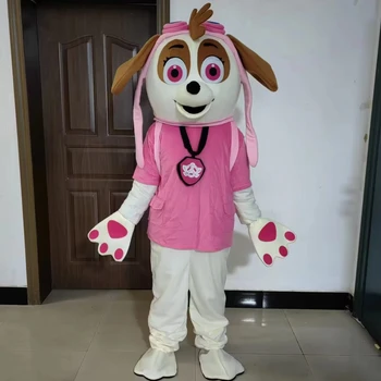 chase marshall sky Pink dog mascot costume cosplay party carnival costume adult dress kid birthday advertising dancing wedding