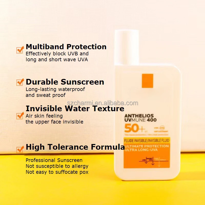 Sunscreen Spf 50+ Face Sunscreen Oilfree Ultralight Fluid Broad
