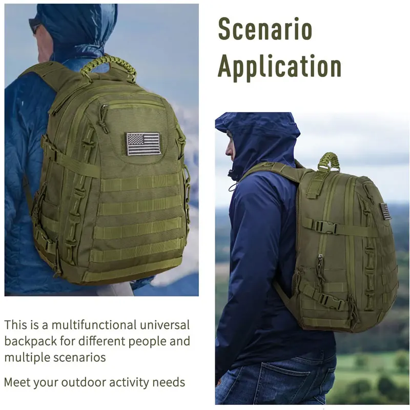 Outdoor Activity 3 Day Assault Pack 40l Waterproof Universal Tactical 