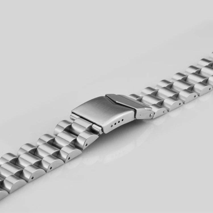  Stainless Steel 22mm Watch Band Silver Solid