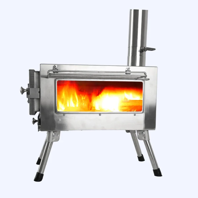Outdoor Ultralight Titanium Wood Stove Multipurpose Camping Tent