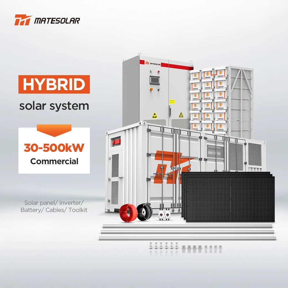 Competitive Price Hybrid Solar Energy System 50Kw 100Kw 120Kw 200Kw 300Kw 500Kw Industrial Solar Power System for Industrial