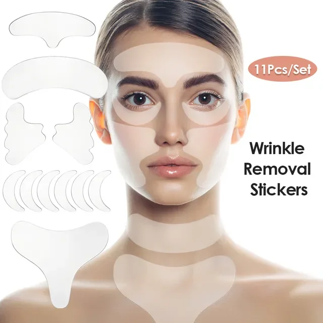 Multiple Anti Wrinkle Pad Sets Sustainable Silicone Eye Forehead Face