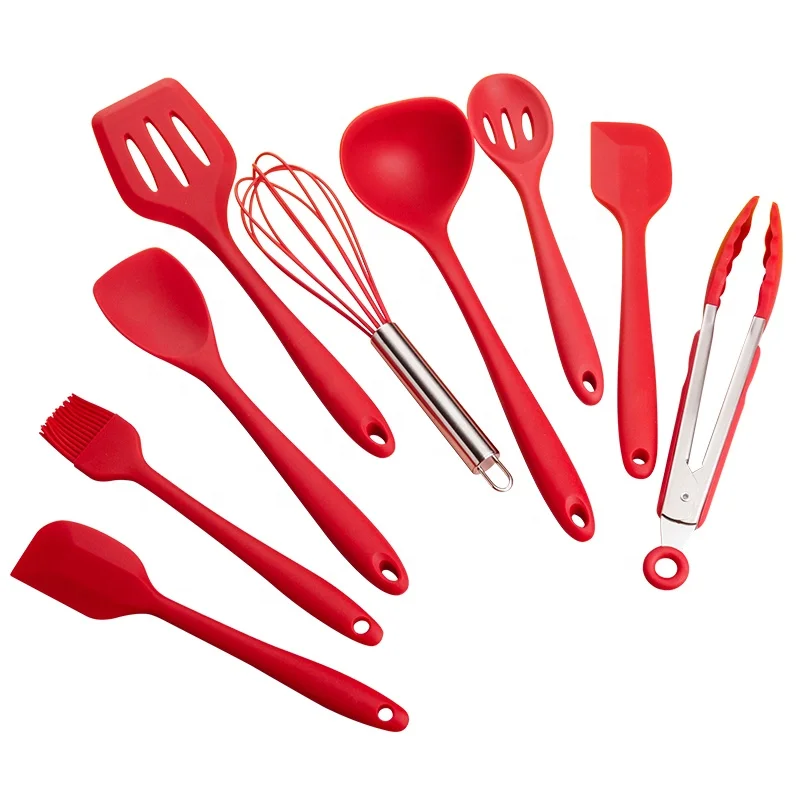 10 piece silicone utensil set