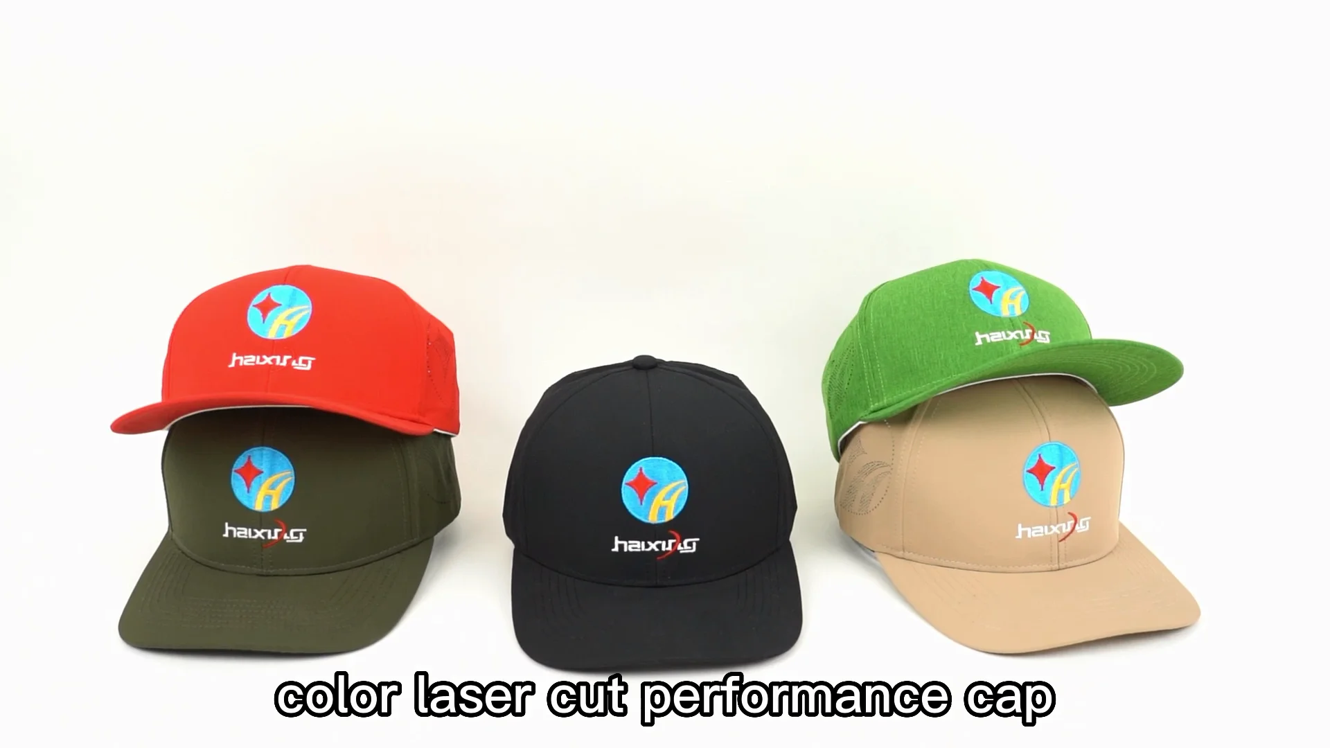 7 Panel Rubber Pvc Logo Perforated Hat Laser Cutting Hole Waterproof ...