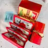 Caminetto natalizio rosso
