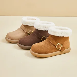 Women's Snow Boots, Short Boots, Women's 2026 New Winter Warm Snow Boots, Belt Buckle Thickened Cotton Boots for Women