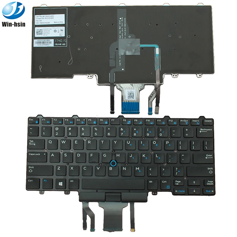 Notebook Keyboard For Dell Latitude E5450 E5470 E7450 E7470 Black Us Layout  With Backlit And Pointer - Buy Laptop Russian Keyboard For Dell Latitude  E5450/for Dell Laptop Keyboard E5470/laptop Russian Keyboard,Russian Laptop