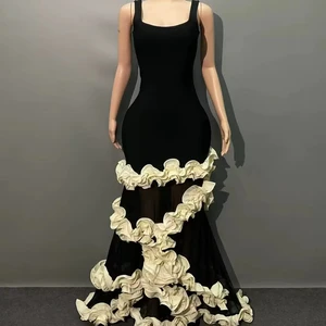 Customized 2026 New Suspender Dress Light Luxury High-end Hip Dress Spring Lace Bandage Dress