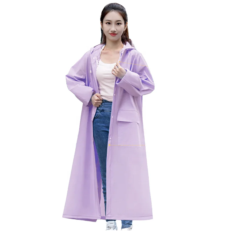 Waterproof EVA Plastic Casual Raincoat for Women Boys Girls Hard-Wearing rain coat for Motorcycles and Electric Bikes