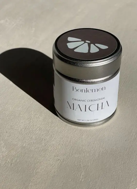 Wholesale Small Plain Silver white Color Food Grade Airtight 30g 40g Tea Matcha metal Tin packaging details