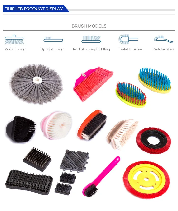 Automatic Broom Making Machine 2 Axis Brush Tufting Toilet Hair Brush Make Machine Plastic Broom Brush Filament Making Machine