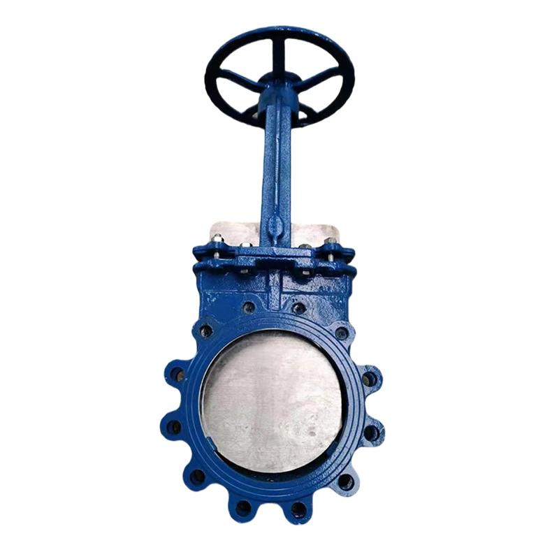 Concealed stem stainless steel knife gate valve Manual sewage gas paper slurry cast steel plunger slide valve