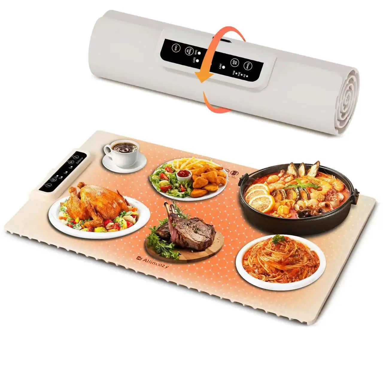 多機能折りたたみ式野菜保温パッド スマートタッチ 家庭用保温パッド シリコン製ティーウォーマー 2