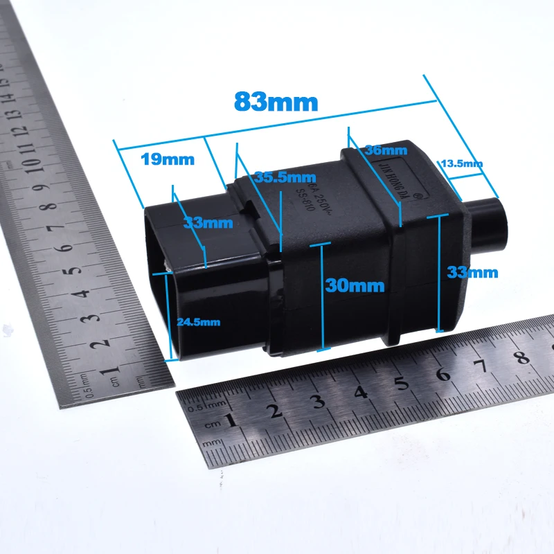 Spina C19 Cavo Di Alimentazione Maschio Iec-320 C20 C19 Da 16A 250V Presa Elettrica A 3 Pin Con Messa A Terra - Foto 3