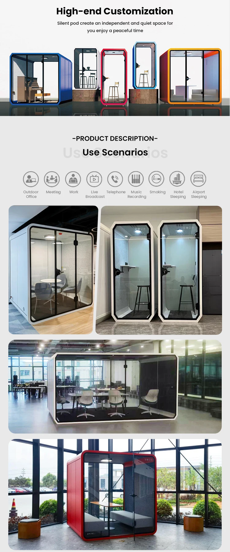 Portable Private Study Pod - Ideal for Modern Mobile Working