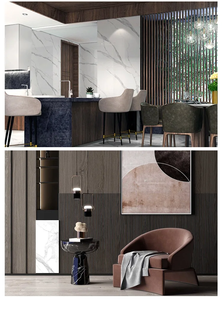 Modern Fluted WPC Wall Panel Indoor Outdoor Clading PVC Slat Board ...