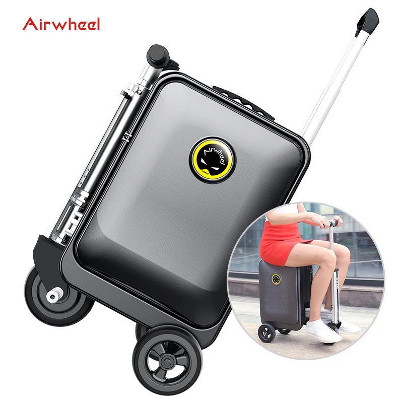 Airwheel Classic Pattern Cheap Design PVC Soft Suitcase Travel Style Luggage Bags Sets