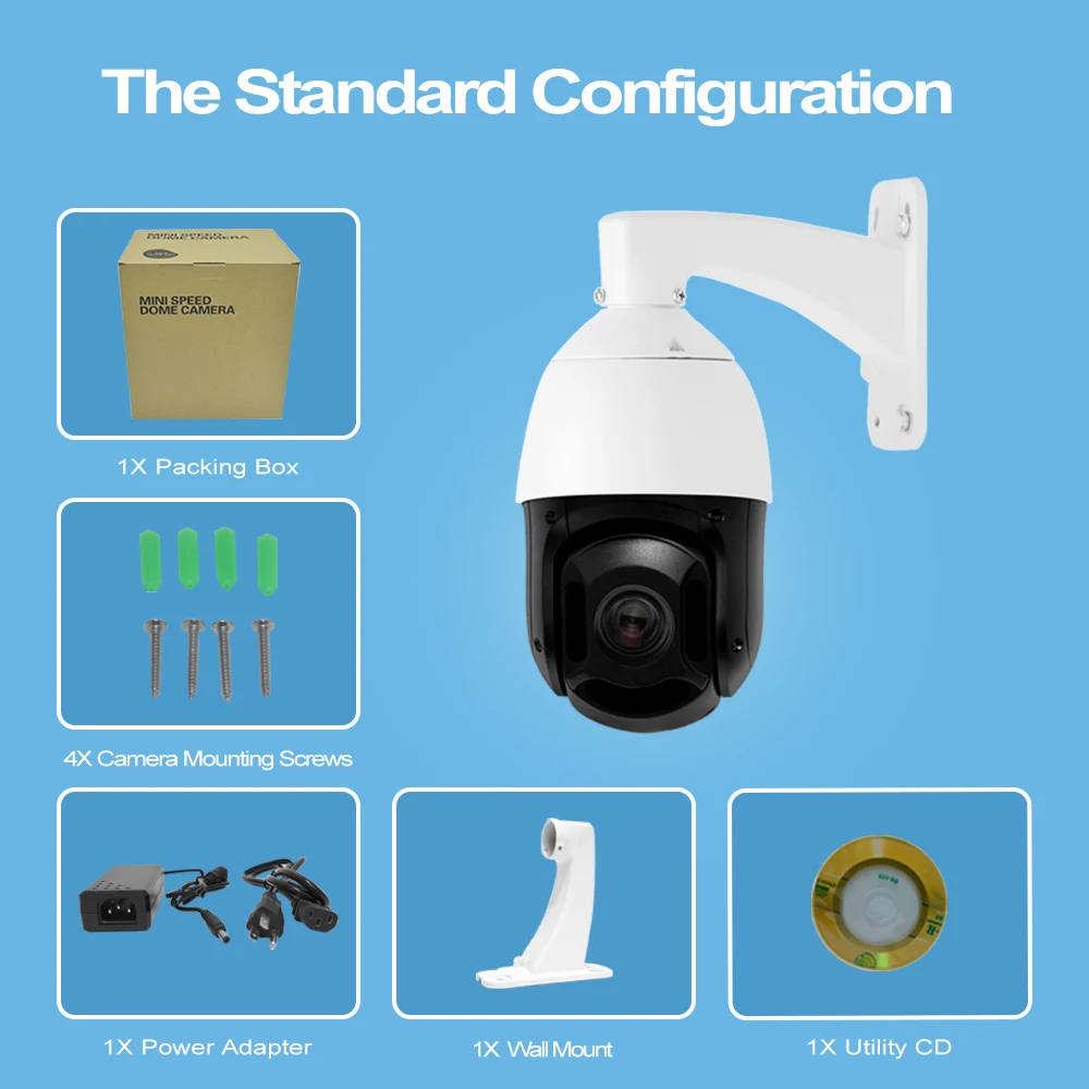 4.5 Inch High Speed Ptz 360 Rotate 18x Optical Zoom High Speed Dome ...