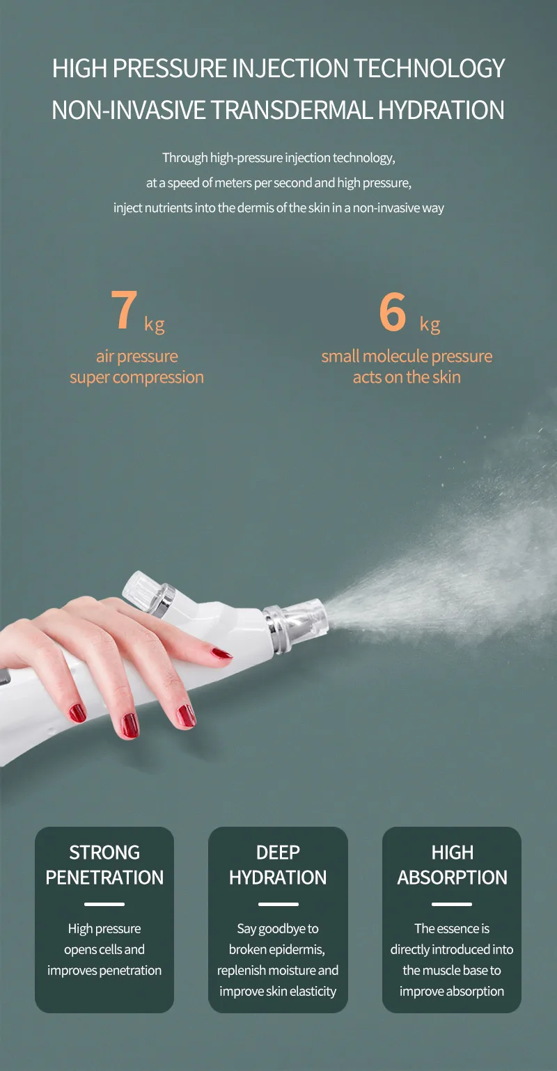 Korean Injection Machine Korean Mesotherapy Injection Gun - High Pressure, No Needle