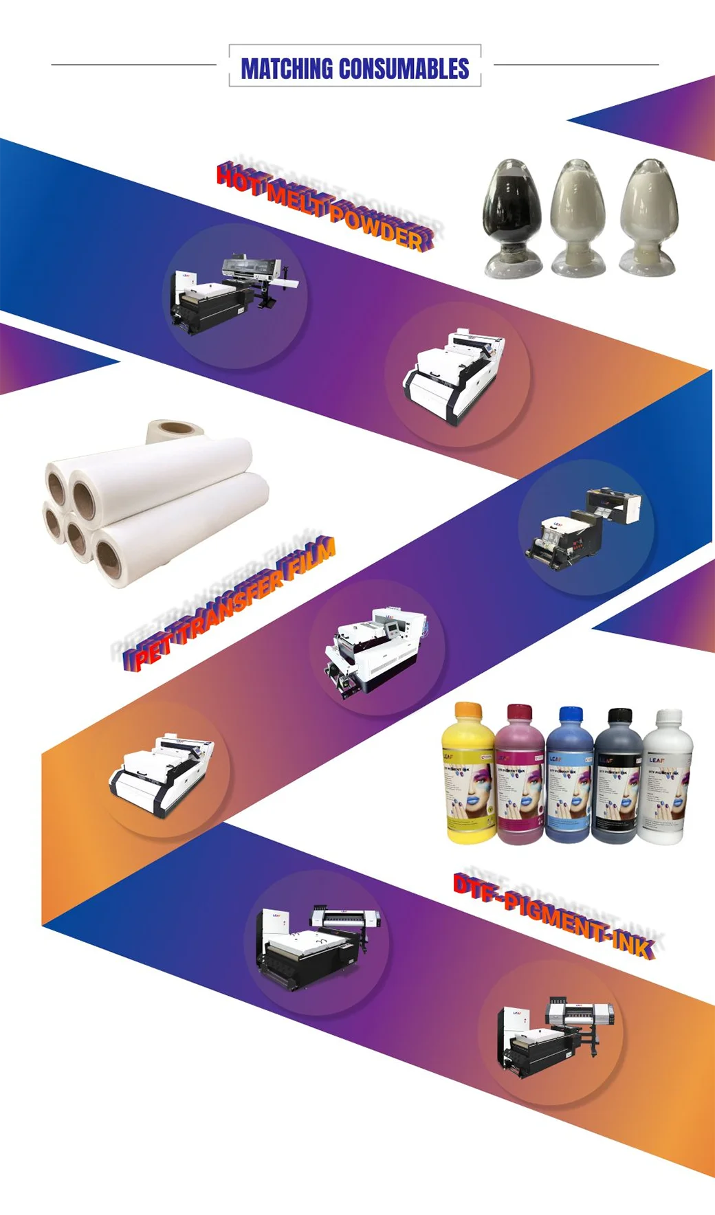 Leaf 2024 Digital Printing Machine A3 Size 2 Pcs Xp600 Pet Film Inkjet ...