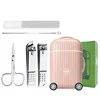 Pink Suitcase Nail Clipper 5-Piece Set