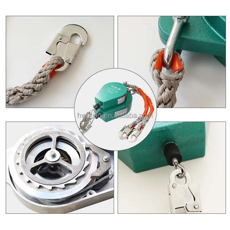 3-50m Self-locking Webbing Anti Fall Arrester Safety Retractable Lifeline Retractable Fall Arrester